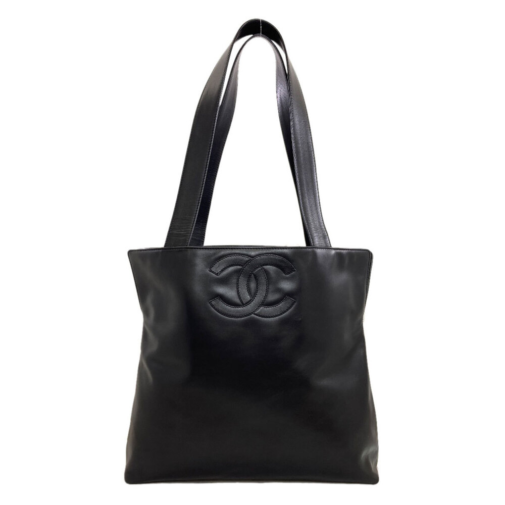 Chanel Coco Mark Tote Bag, Lambskin, Women's CHANEL